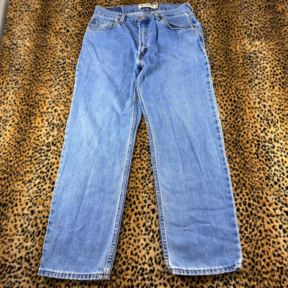 Levi 550 Relaxed Fit Jeans Mens 34x32 Light Wash Vintage 2000s Denim Pants